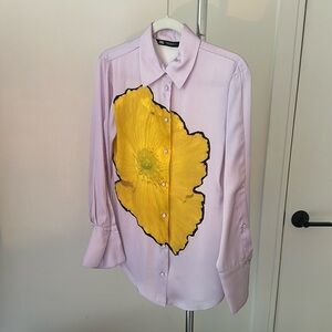 Zara abstract button down